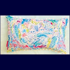 Lilly Pulitzer Fringed Lumbar Pillow